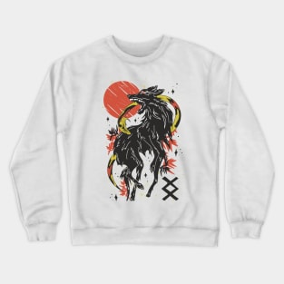 Fierce Wolf vs. Snake Crewneck Sweatshirt